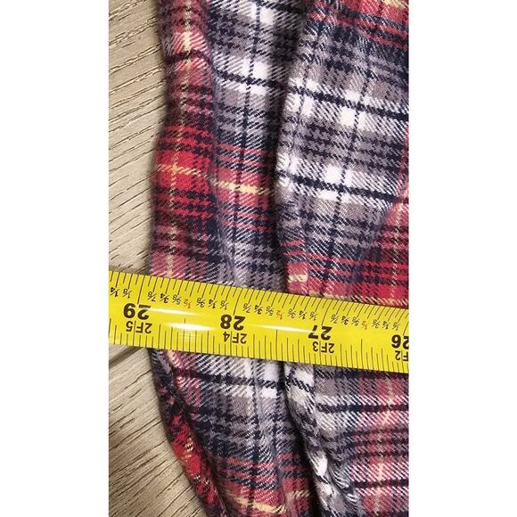American Apparel Women Shirt M Flannel Plaid Long Sleeve Collar Preppy Outdoor - Picture 7 of 9
